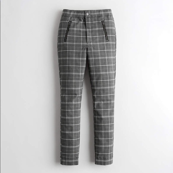 Hollister Pants - Hollister Ultra High Rise Plaid Stretch Pants